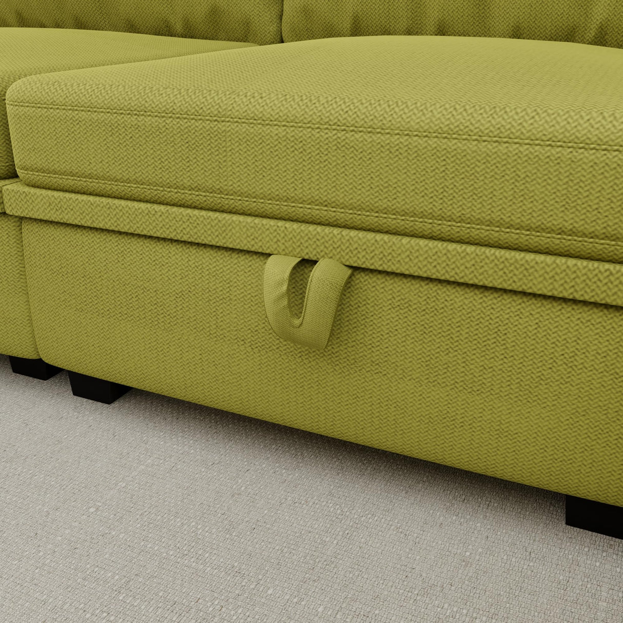 U-Shape Symmetrical Corner Couch Adjustable Backrest & Armrest for Living Room