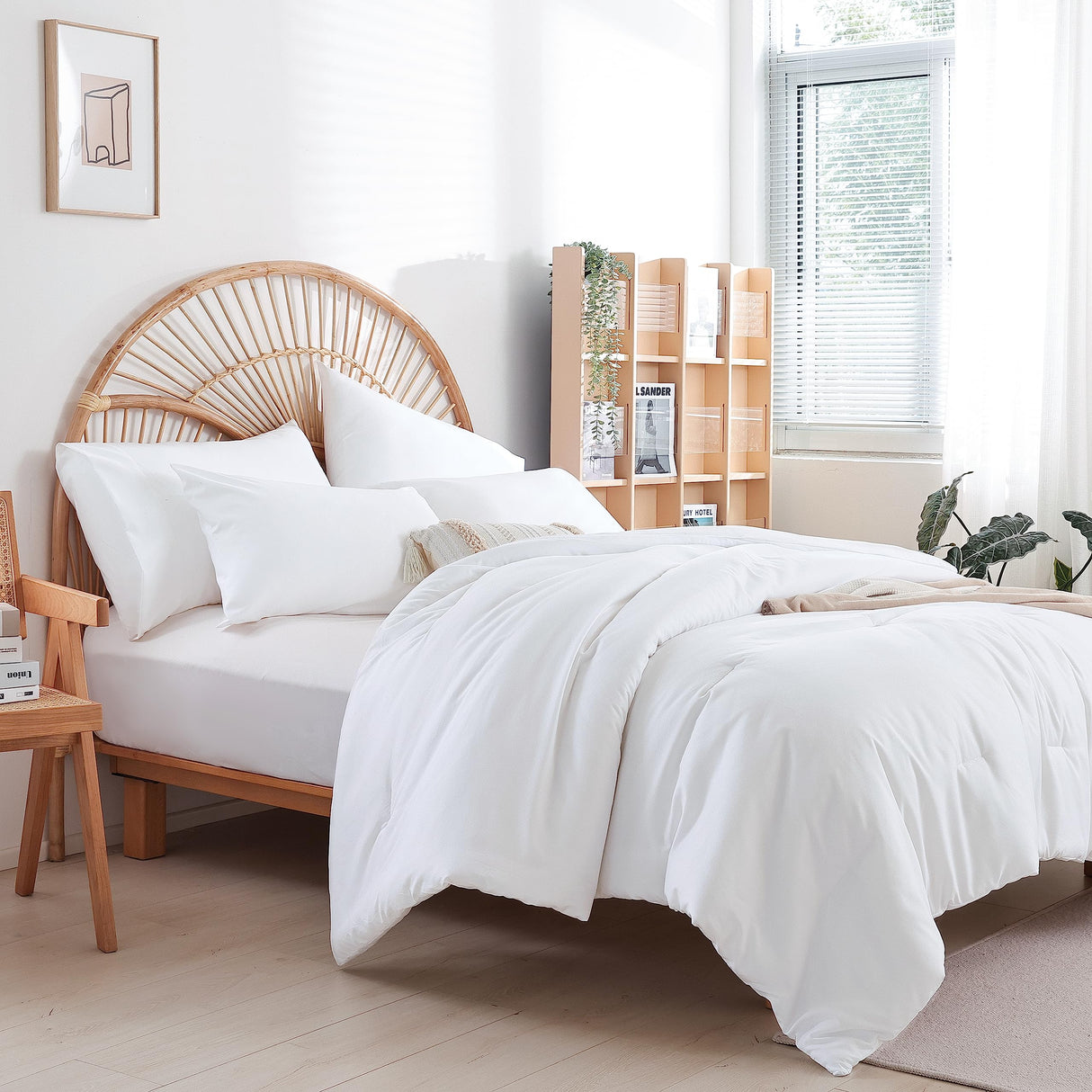 Radiant Sunshine Yellow Floral Bedspread Set - Hummingbirds Farmhouse Red Flowers