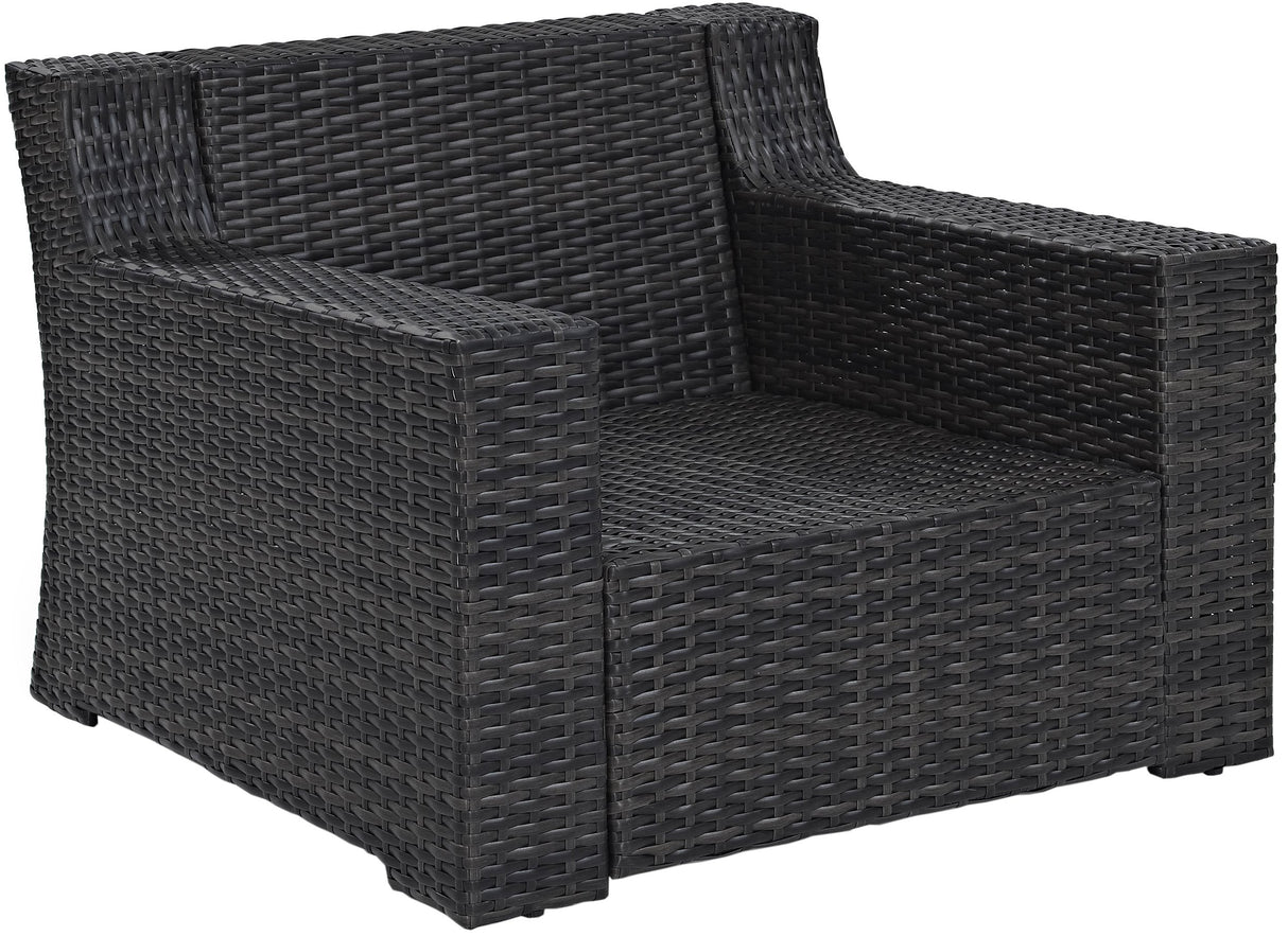Furniture Beaufort Beaufort Outdoor Chair, Wicker Patio Chairs for Porch, Deck, Balcony, Backyard, Brown with Mist Cushions