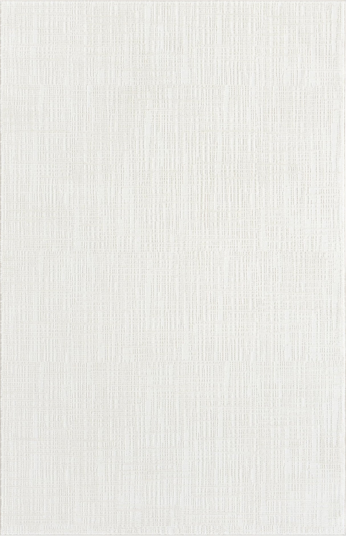 Cream Area Rug 6' x 9' - Textured Weave Design