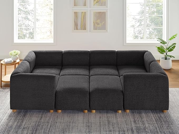 Oversized Modular Sectional Sofa, U-Shaped Living Room