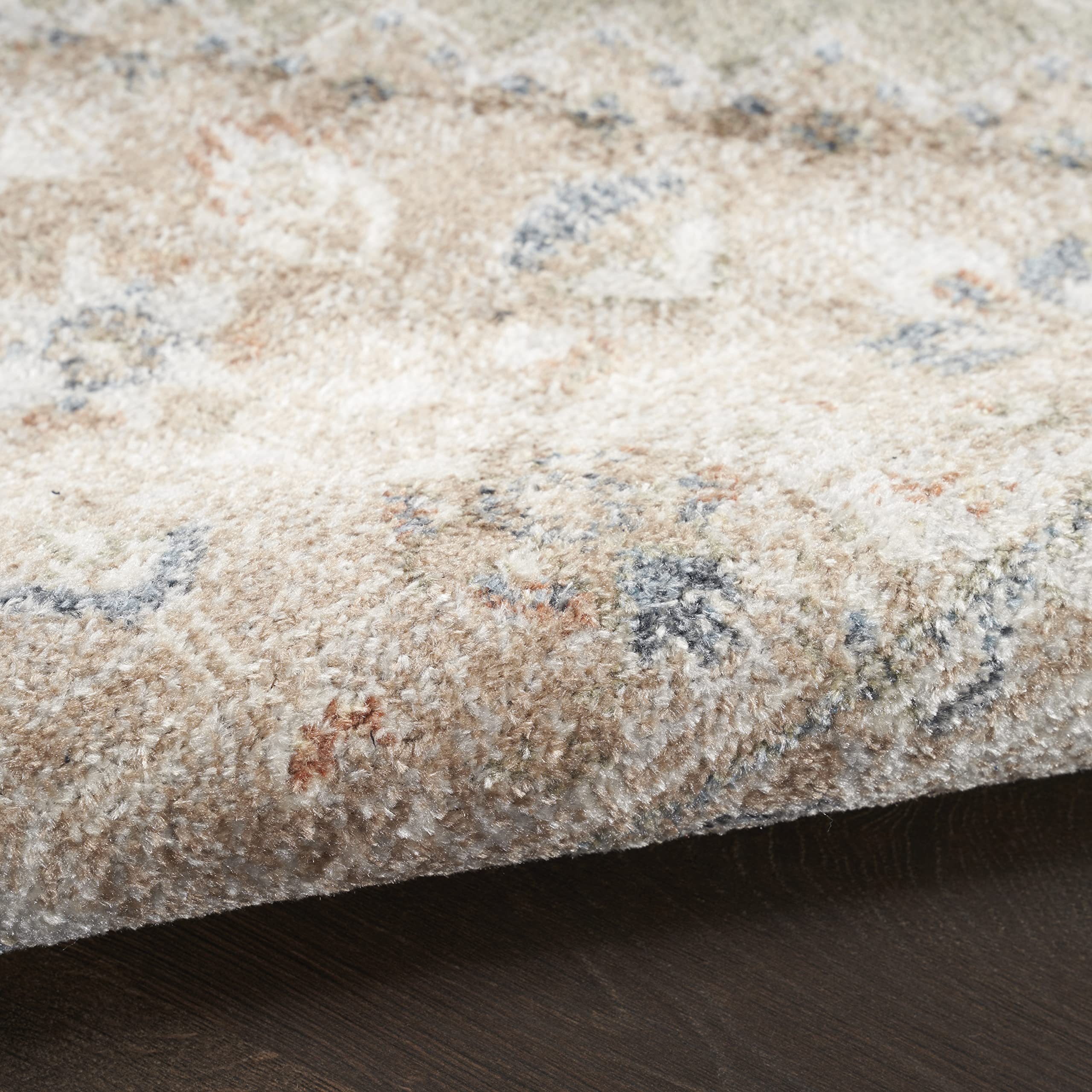 Nourison Astra Machine Washable Traditional Sage Multi 2'2" x 4' Area -Rug, Easy -Cleaning, Non Shedding, Bed Room, Living Room, Dining Room, Kitchen (2x4)