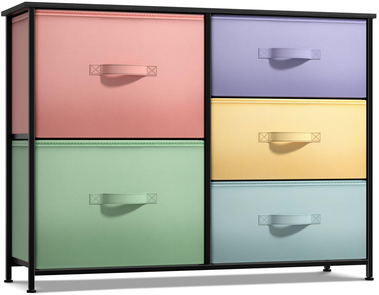 Kids Dresser with 5 Drawers - Storage Chest Organizer Unit