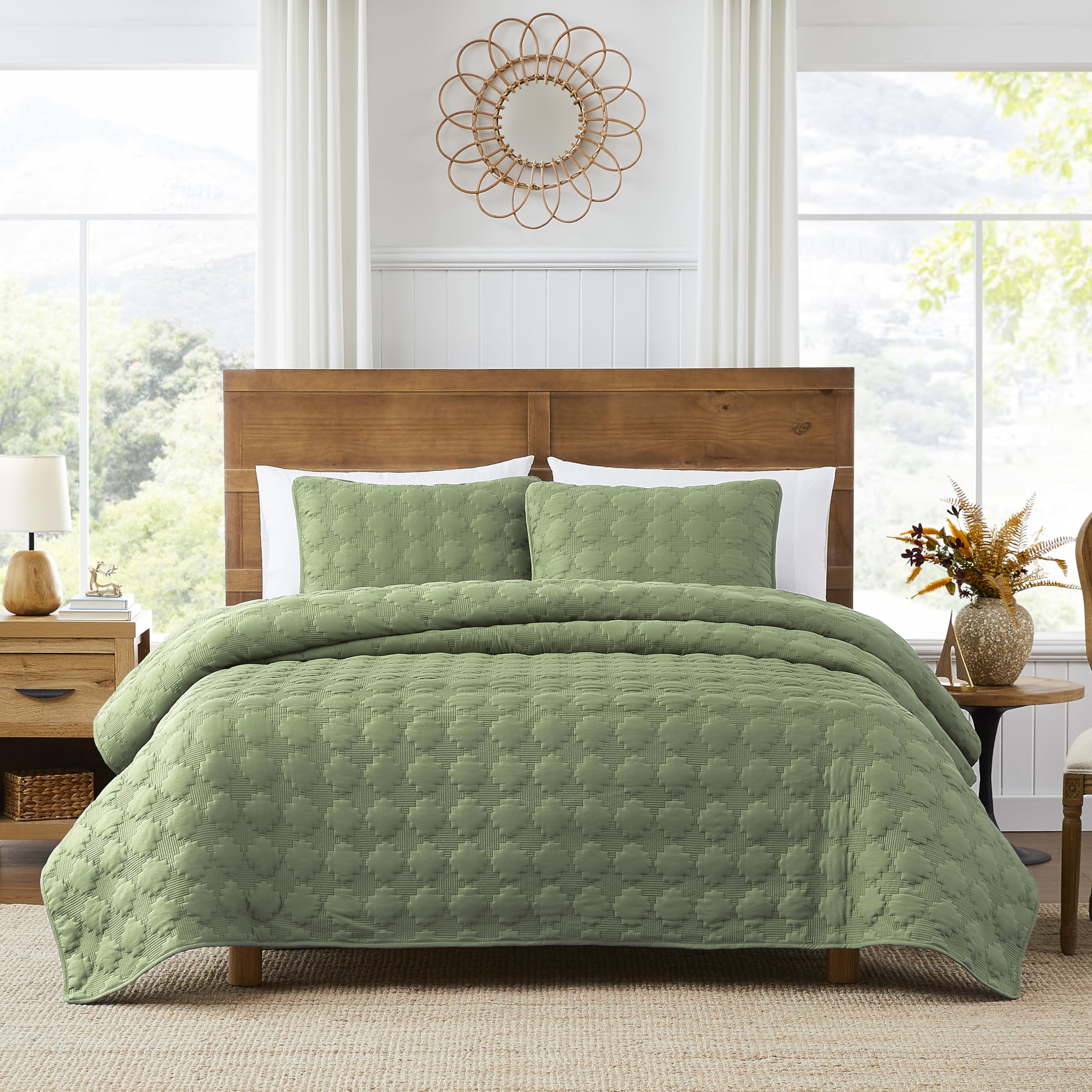 Quilt Oversized California Cal King Size Bedding Sets with Pillow Sham