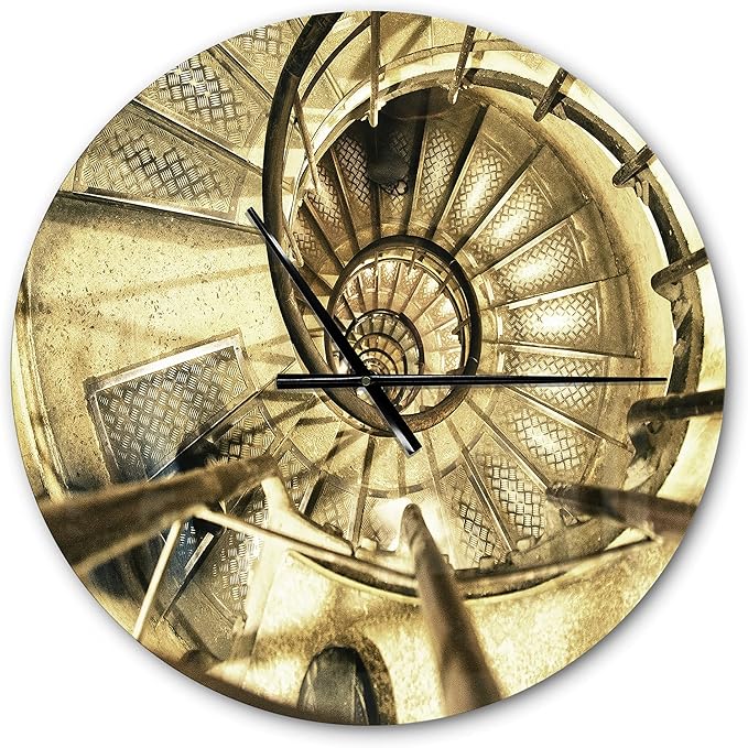 Industrial Wall Clock 'Architectural Detail of Paris in Winter