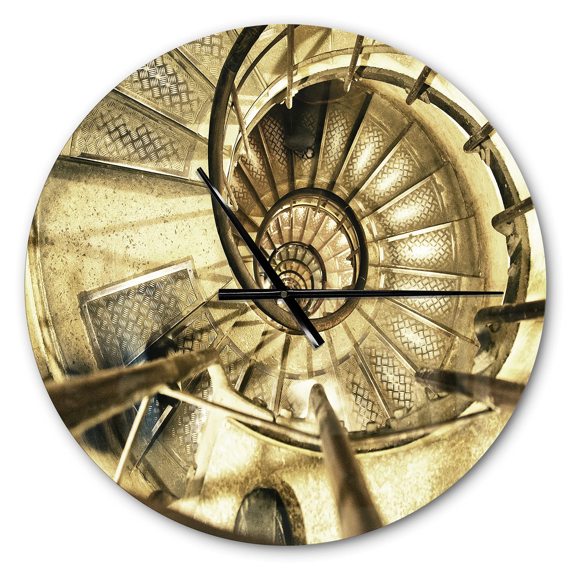Industrial Wall Clock 'Architectural Detail of Paris in Winter