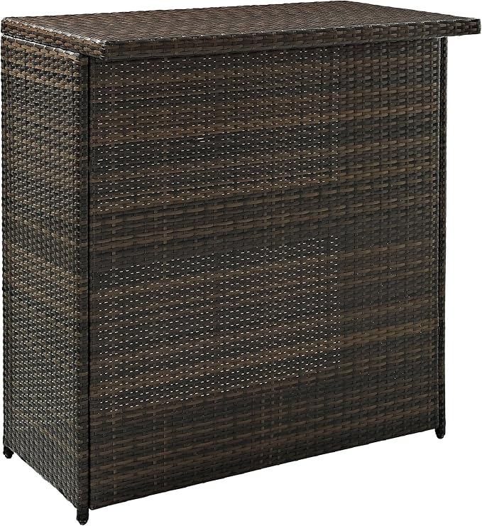 Palm Harbor Wicker Outdoor Bar Stools, Set of 2, Patio Furniture for Backyard, Balcony