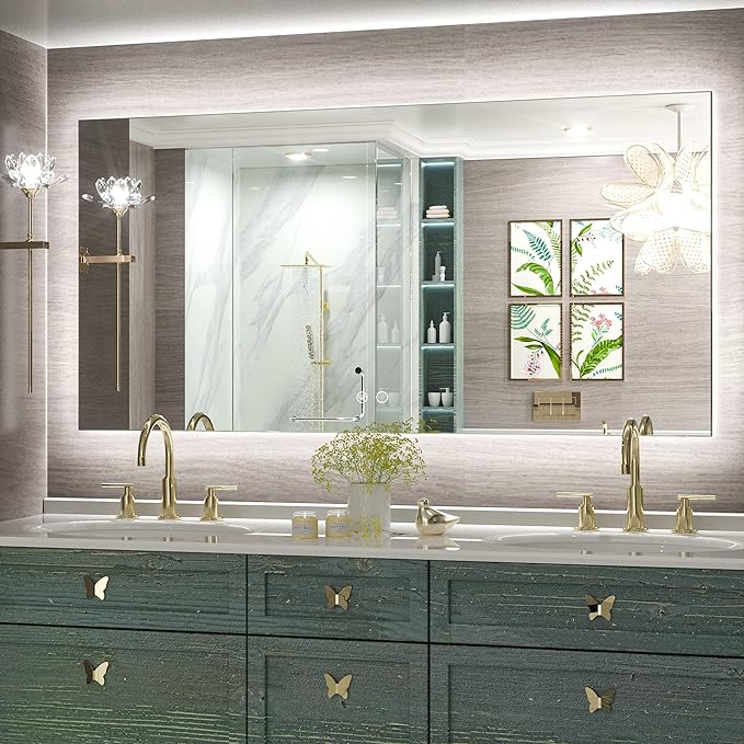 LED Bathroom Mirror, LED Mirror Lighted Bathroom Mirror