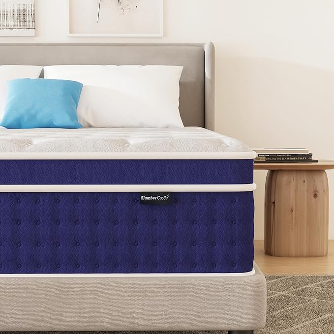 Queen Mattress 12 Inch, Gel Memory Foam Queen Size Hybrid Mattress