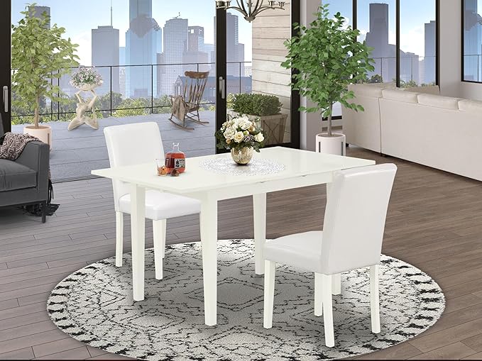 NOAB5-BLK-61 5 Piece Dining Table Set Includes a Rectangle Dining Room Table