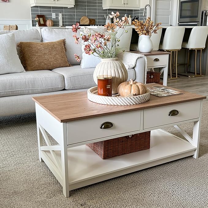 Entryway Table - Farmhouse Narrow Console Table for Living Room/Hallway