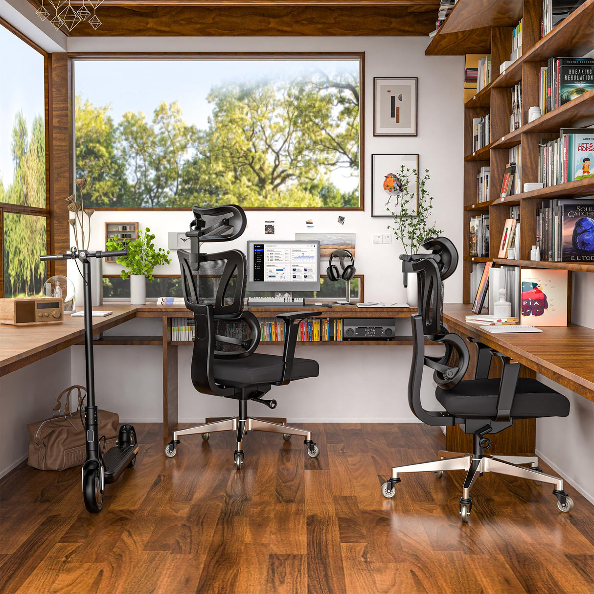 C19 Ergonomic Mesh Office Chair with Adjustable Height Lumbar Support,3D Armrest