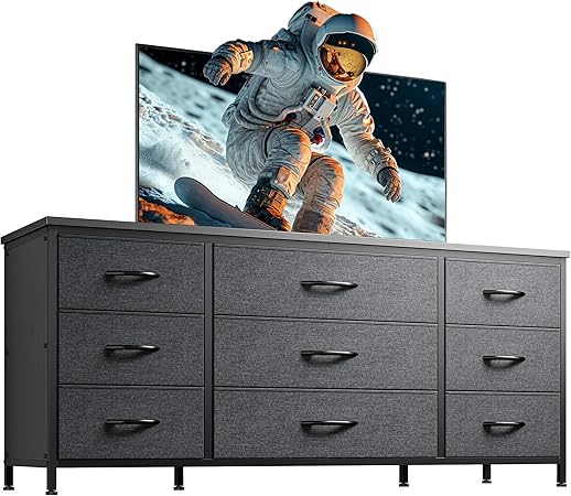 Dresser TV Stand with 9 Drawers for 60'' TV Stand
