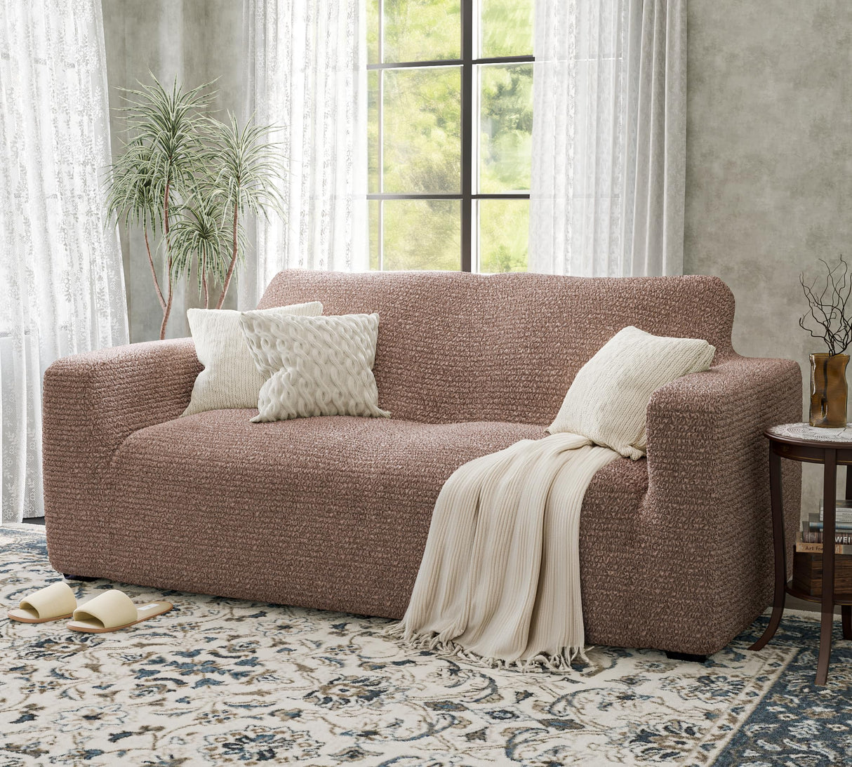 Mamma Mia Covers Loveseat Slipcover - Oversized Chair Cover - Stretch Couch