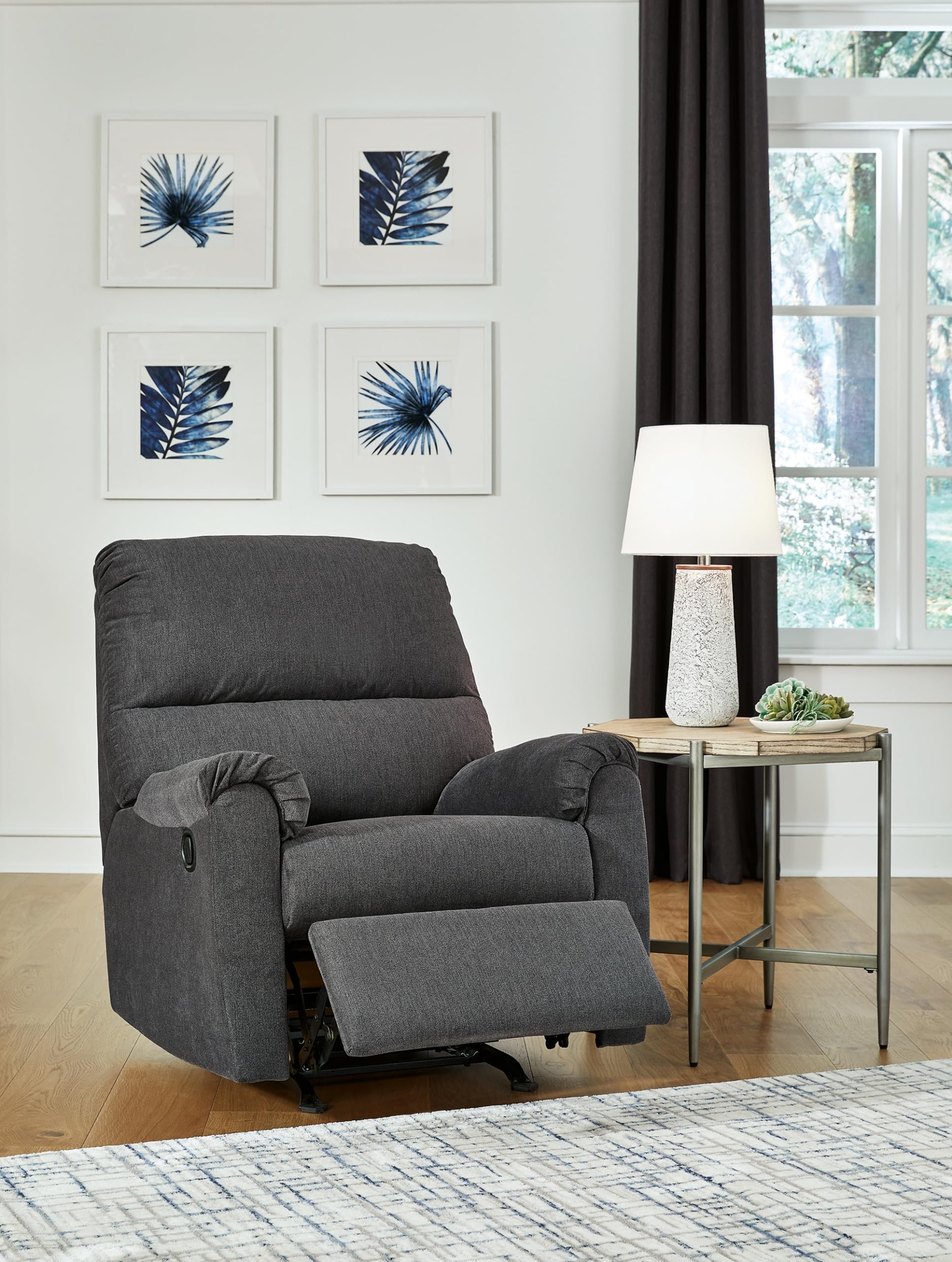 ChicEase Rocker Recliner – One Pull Recline, Cushioned Arms