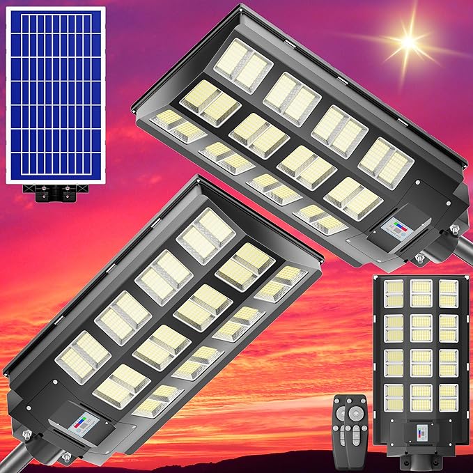 8000W Solar Street Lights Outdoor 400000 Lumens Solar Flood Lights