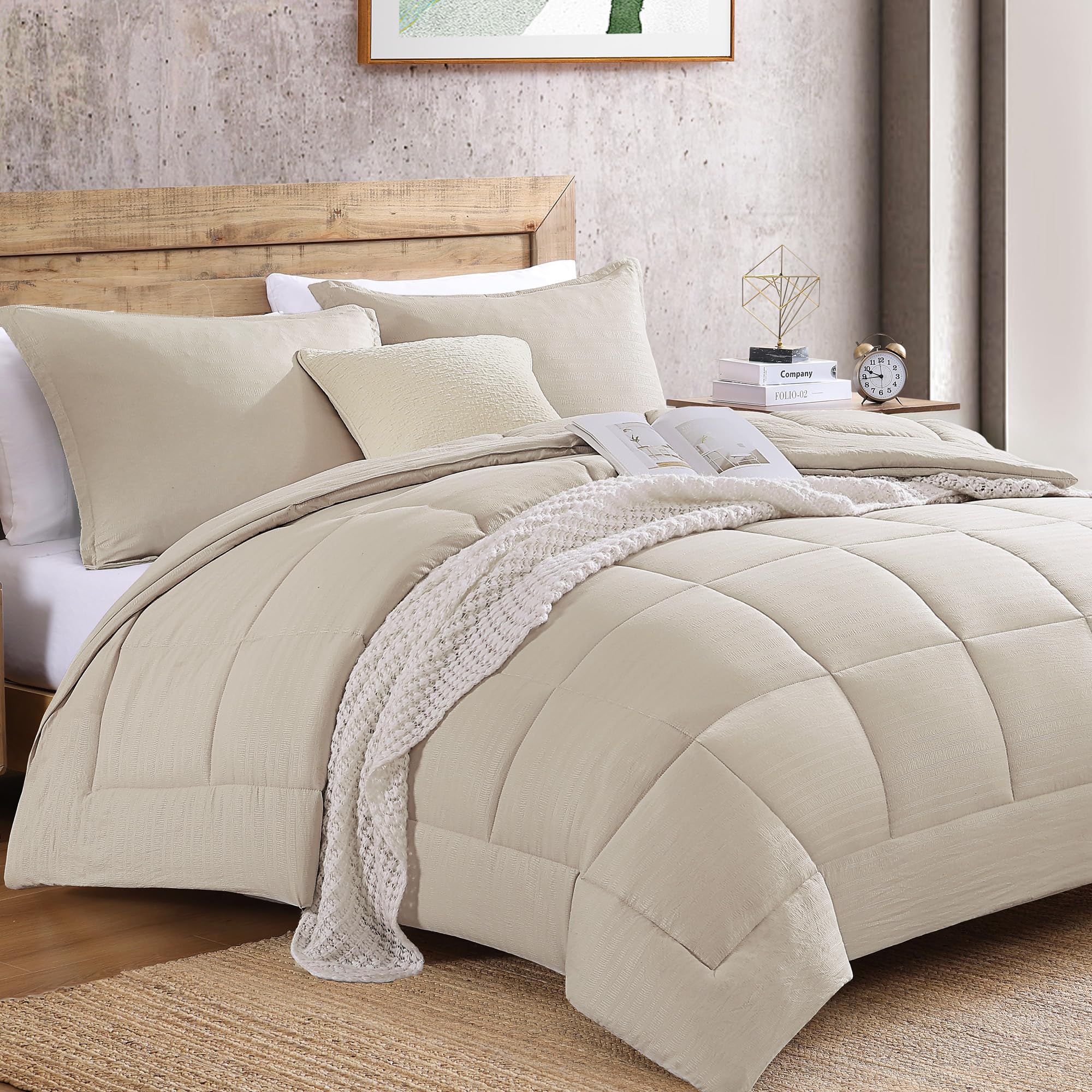 King Size Comforter Set - Comforter Set, Soft Bedding Sets for All Seasons