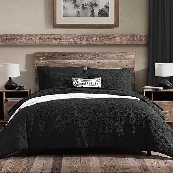 Bed in a Bag Sage Green 7-Pieces, Botanical Pattern, All Season