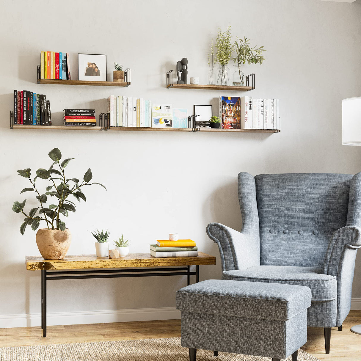 Avila 24" Floating Shelves for Wall, Kitchen Organization & Office Shelves