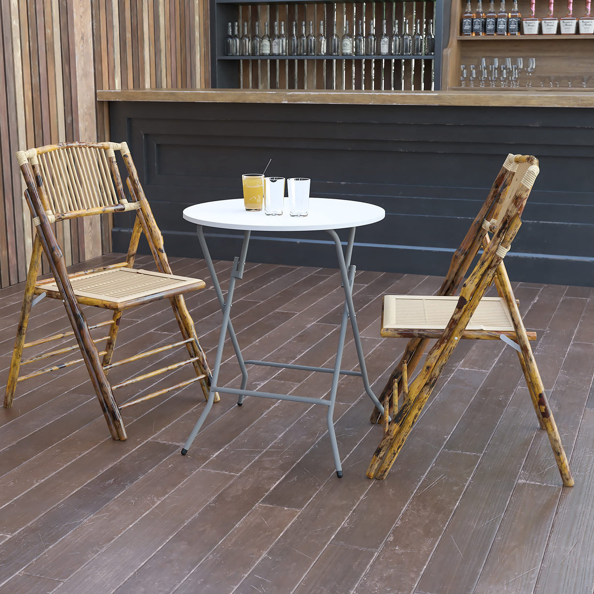 EventMate – 2ft Round Plastic Folding Table for Indoor & Outdoor Gatherings