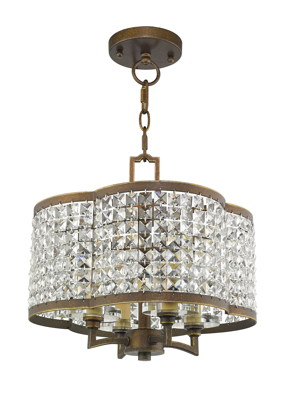 Lighting 50574-64 Gramercy 4-Light Convertible Mini Chandelier/Ceiling Mount
