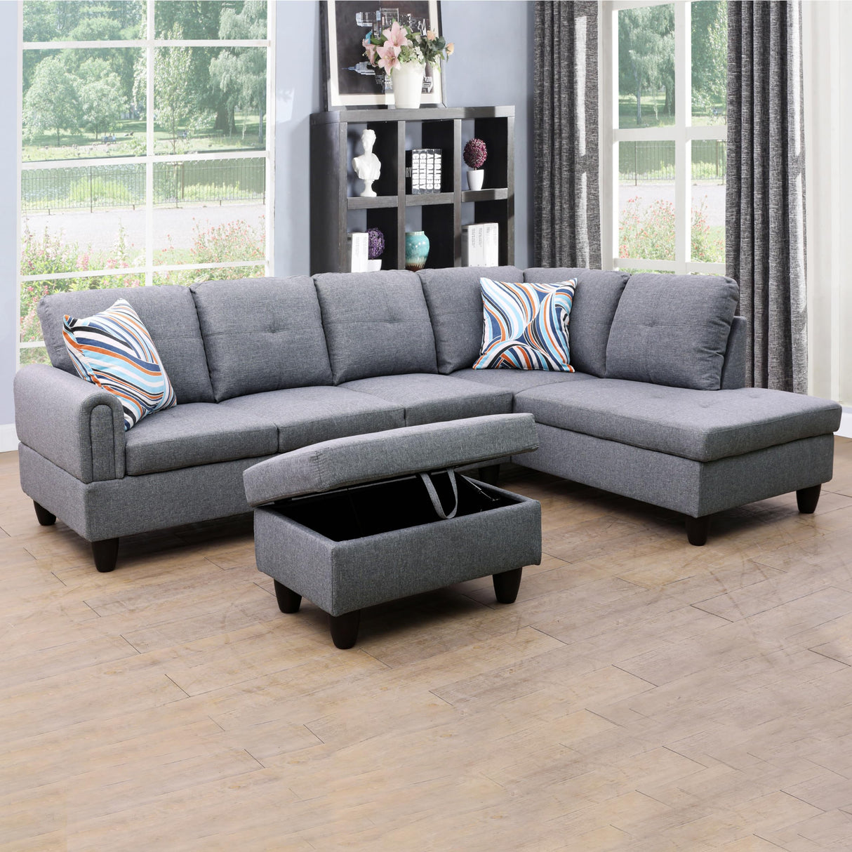 Couches for Living Room L Shaped Couch Upholstered Futon Sofa Comfy