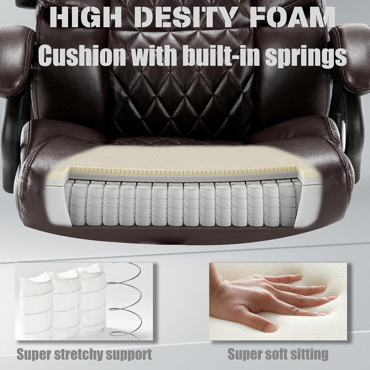 Big & Tall Executive Office Chair - 500 LBS Capacity