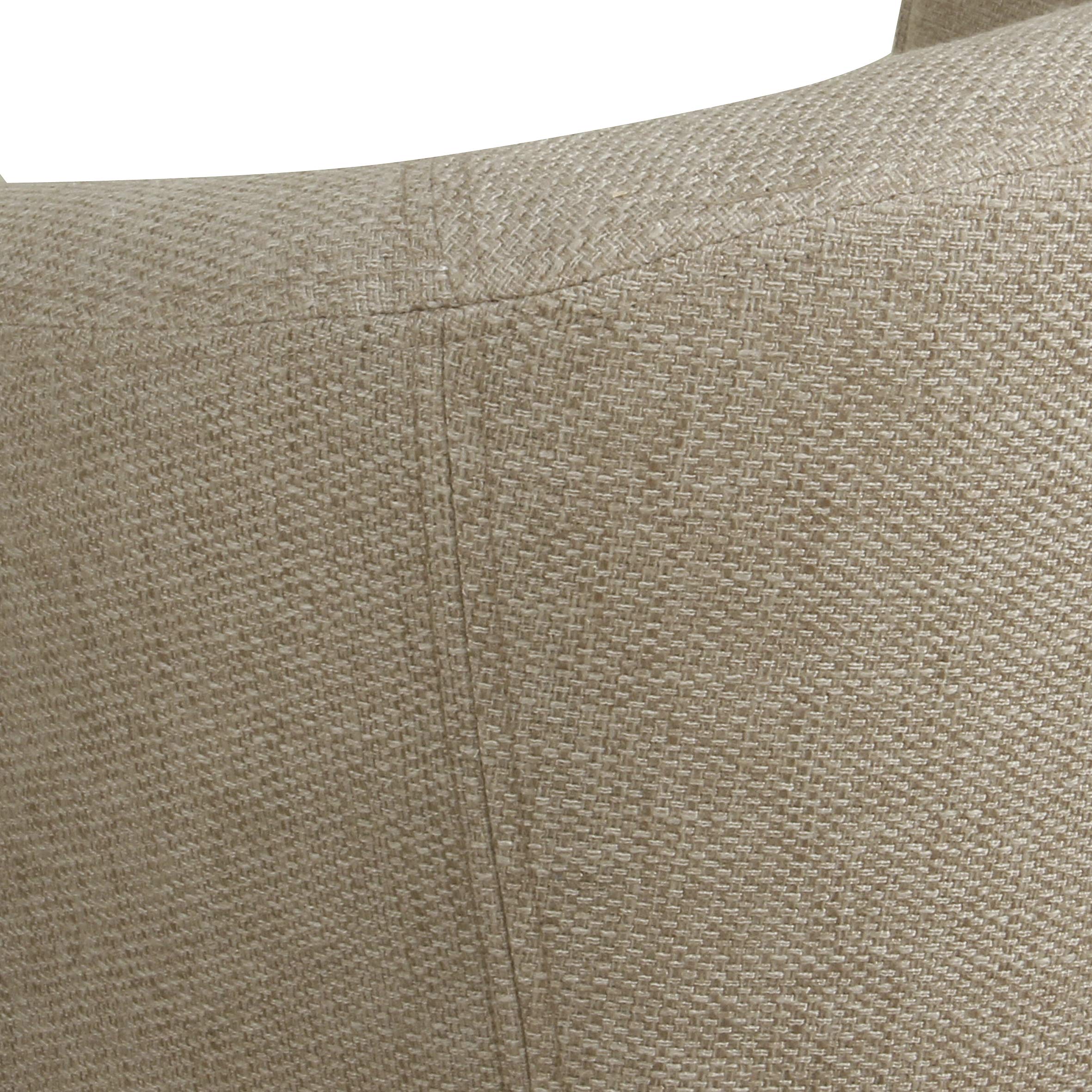 Modern Barrel Accent Chair, Flax Brown