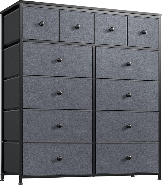 Dresser, Dresser for Bedroom with 12 Drawers