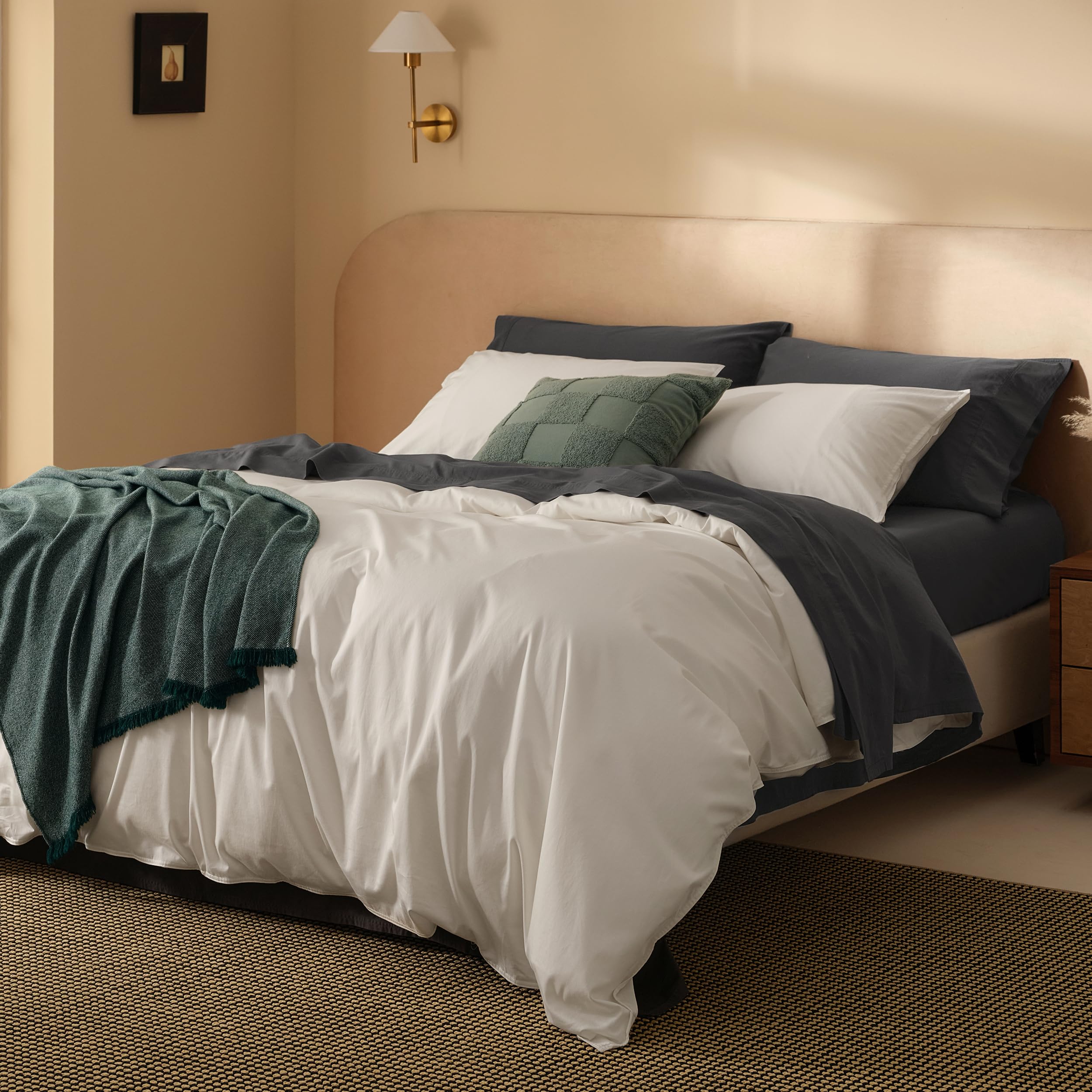 Cashmere Pima Cotton Duvet Cover Set, Mongolian Cashmere