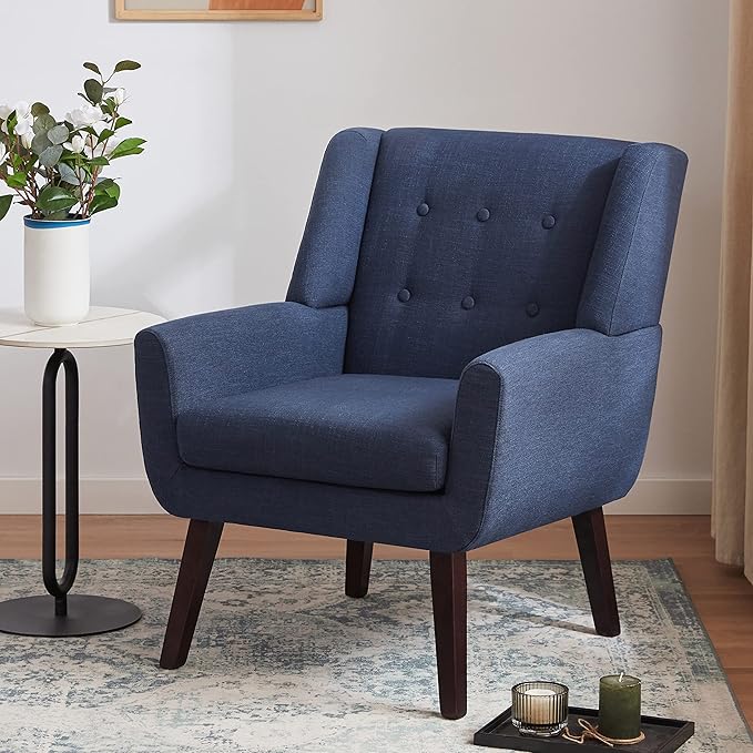 Accent Chair Living Room Chair, Upholstered Button Tufted Armchai
