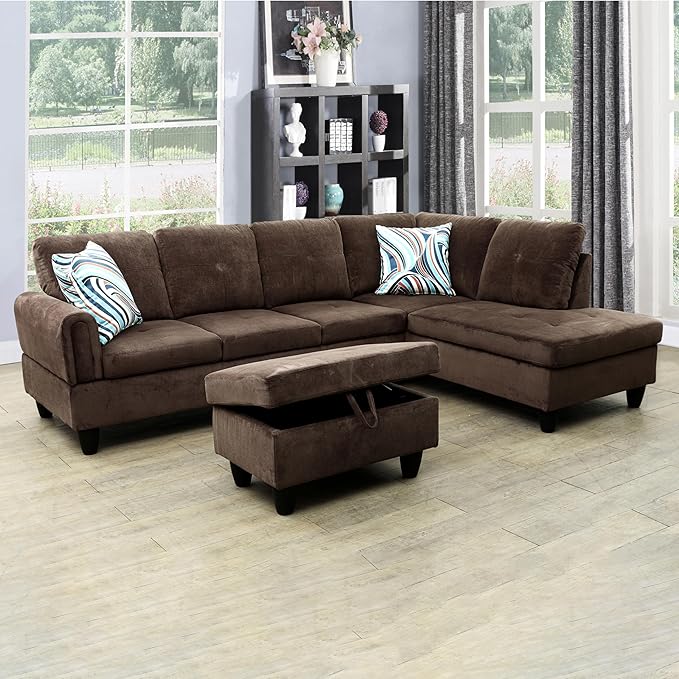 Couches for Living Room L Shaped Couch Upholstered Futon Sofa