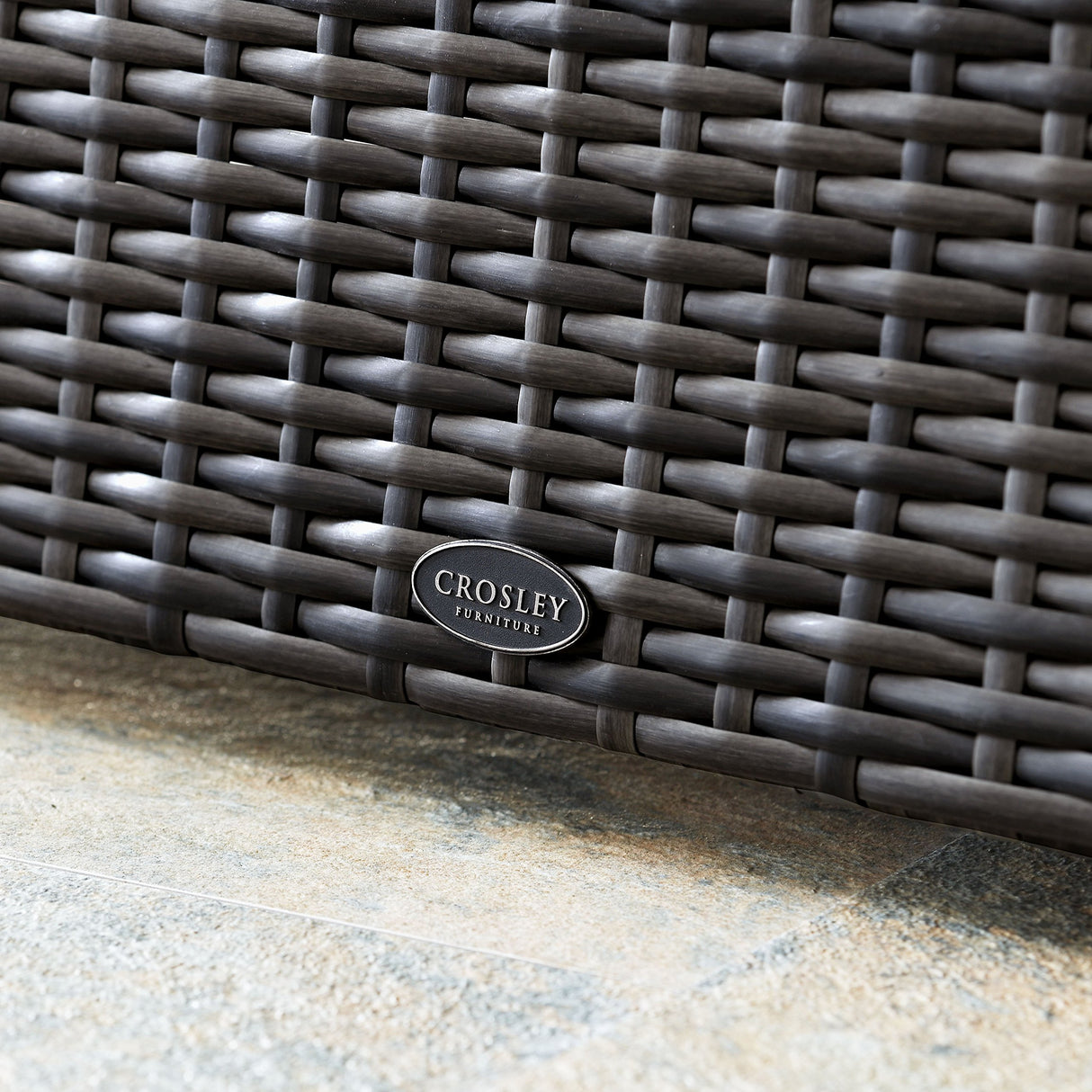 Furniture Beaufort Beaufort Outdoor Chair, Wicker Patio Chairs for Porch, Deck, Balcony, Backyard, Brown with Mist Cushions