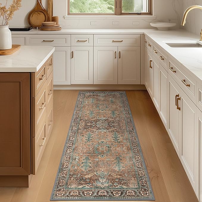 8x10 Area Rugs for Living Room, Machine Washable Rug Lightweight Low Pile