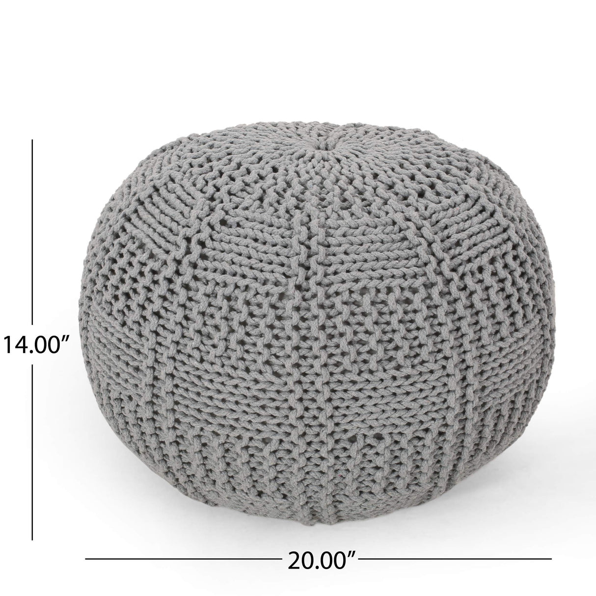 Hortense Pouf, Gray