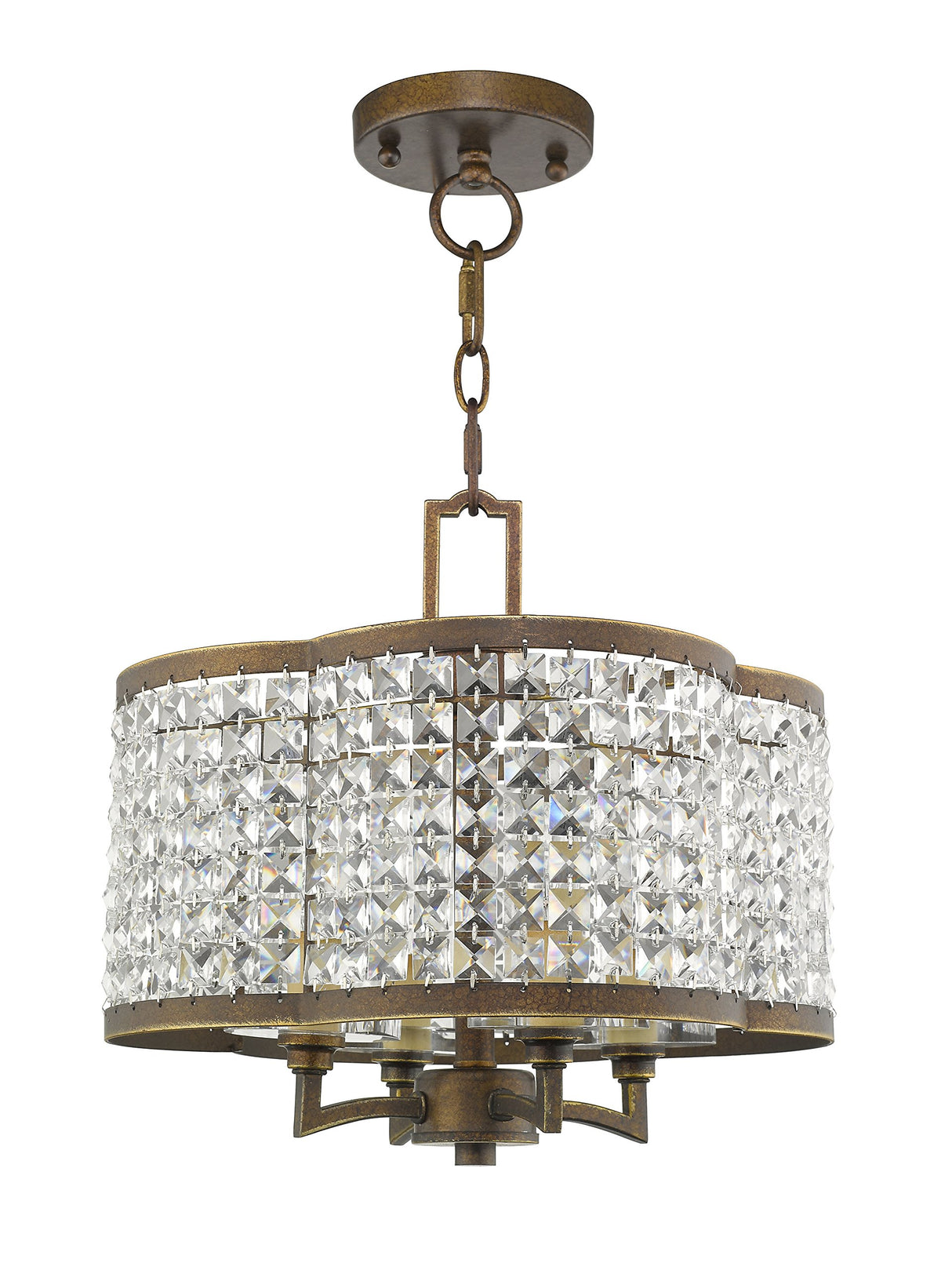 Lighting 50574-64 Gramercy 4-Light Convertible Mini Chandelier/Ceiling Mount