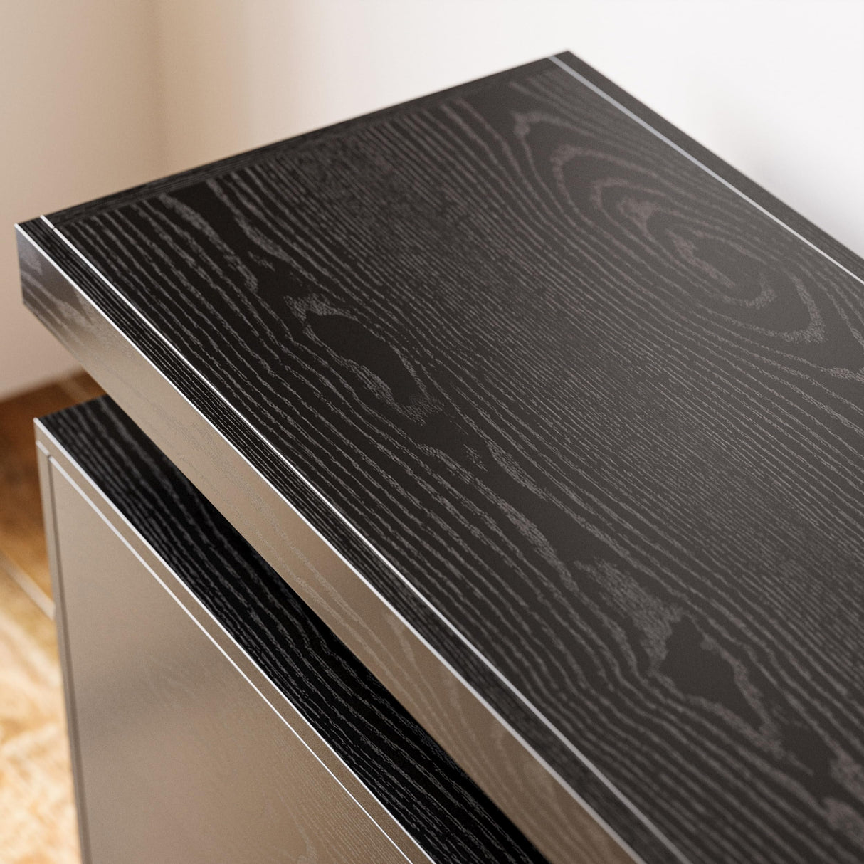 75 Inch TV Stand with LED Lights and Power Outlets