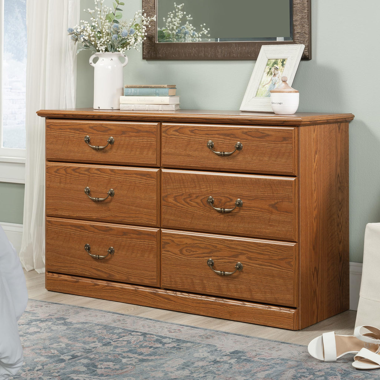 Sauder Orchard Hills Dresser, Carolina Oak finish