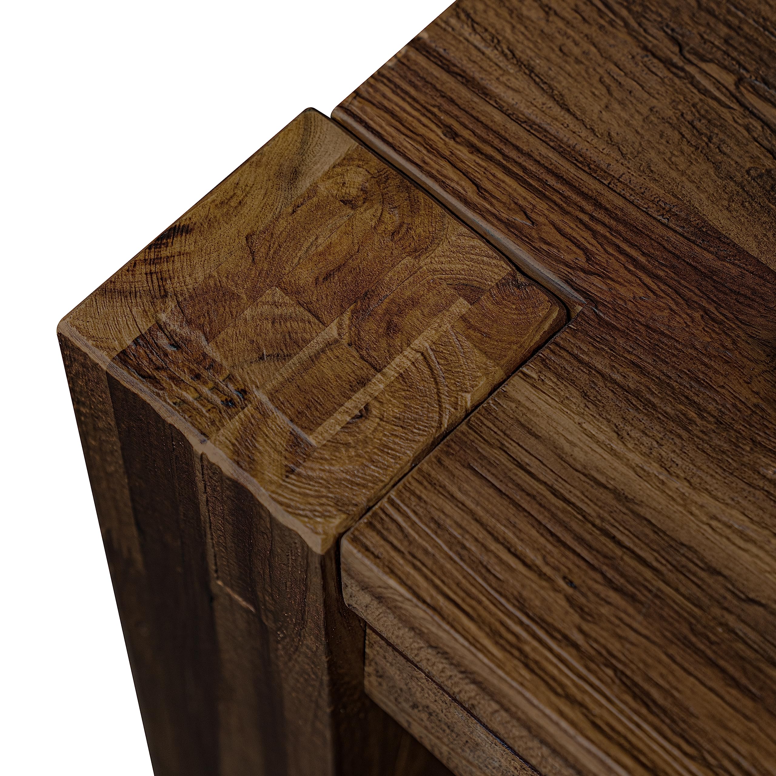 Lismore 7 Piece Modern Dining Set Consist of a Rectangle Rustic Wood Wooden