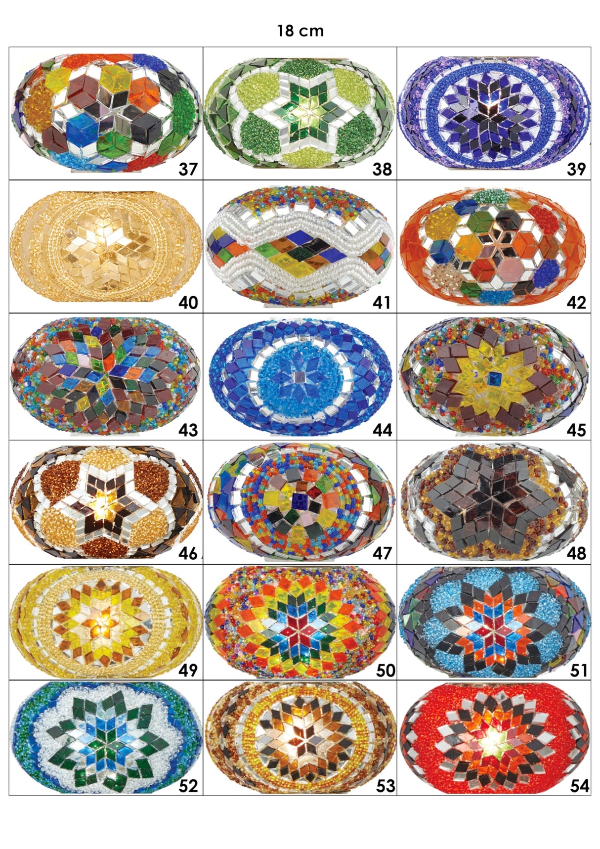 9-Piece 7" Large Globe Plug-in Turkish Moroccan Mosaic Chandelier