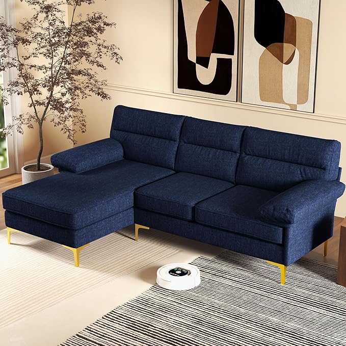85” L-Shaped Sofa Comfy, Sectional Couches for Living Room