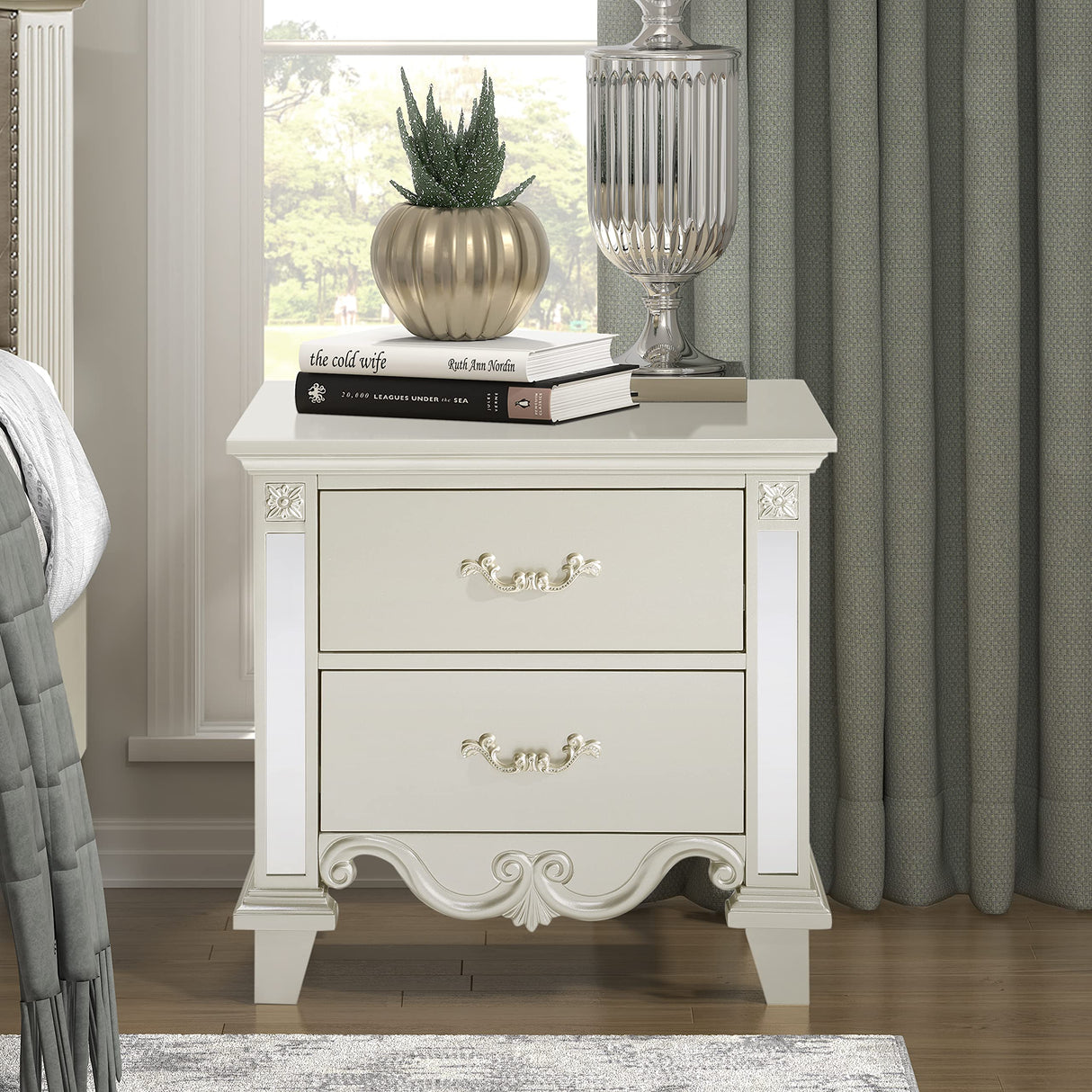 Lexicon Everleigh Nightstand, Champagne