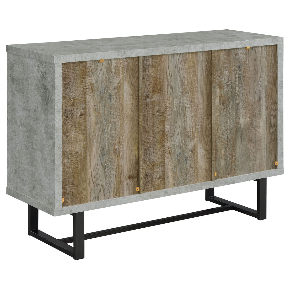 Abelardo 3-Drawer Accent Cabinet Weathered Oak and Cement