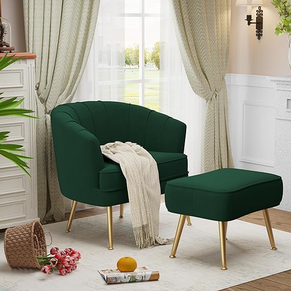 Bedroom Office Velvet Accent Chairs for Living Room