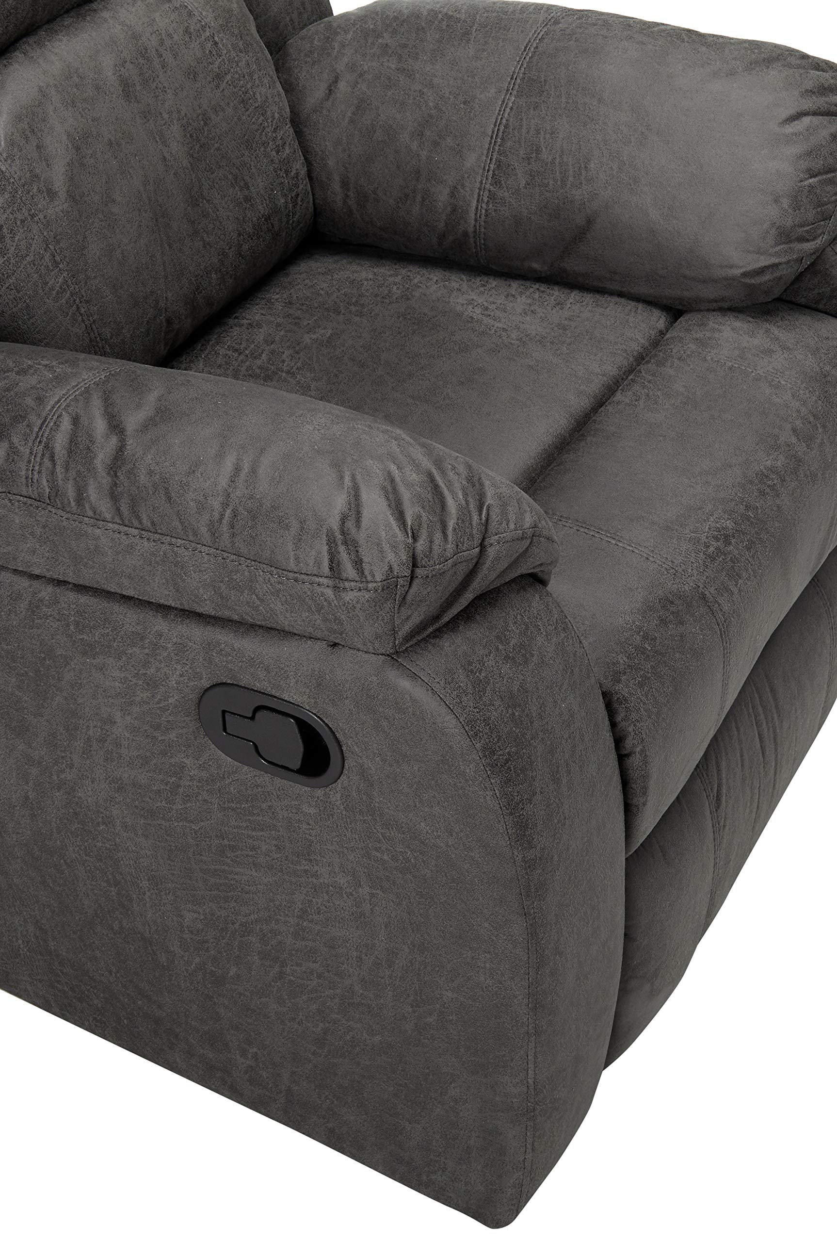 ComfyTide Tufted Recliner Accent Chair – Microfiber & Lever Recline