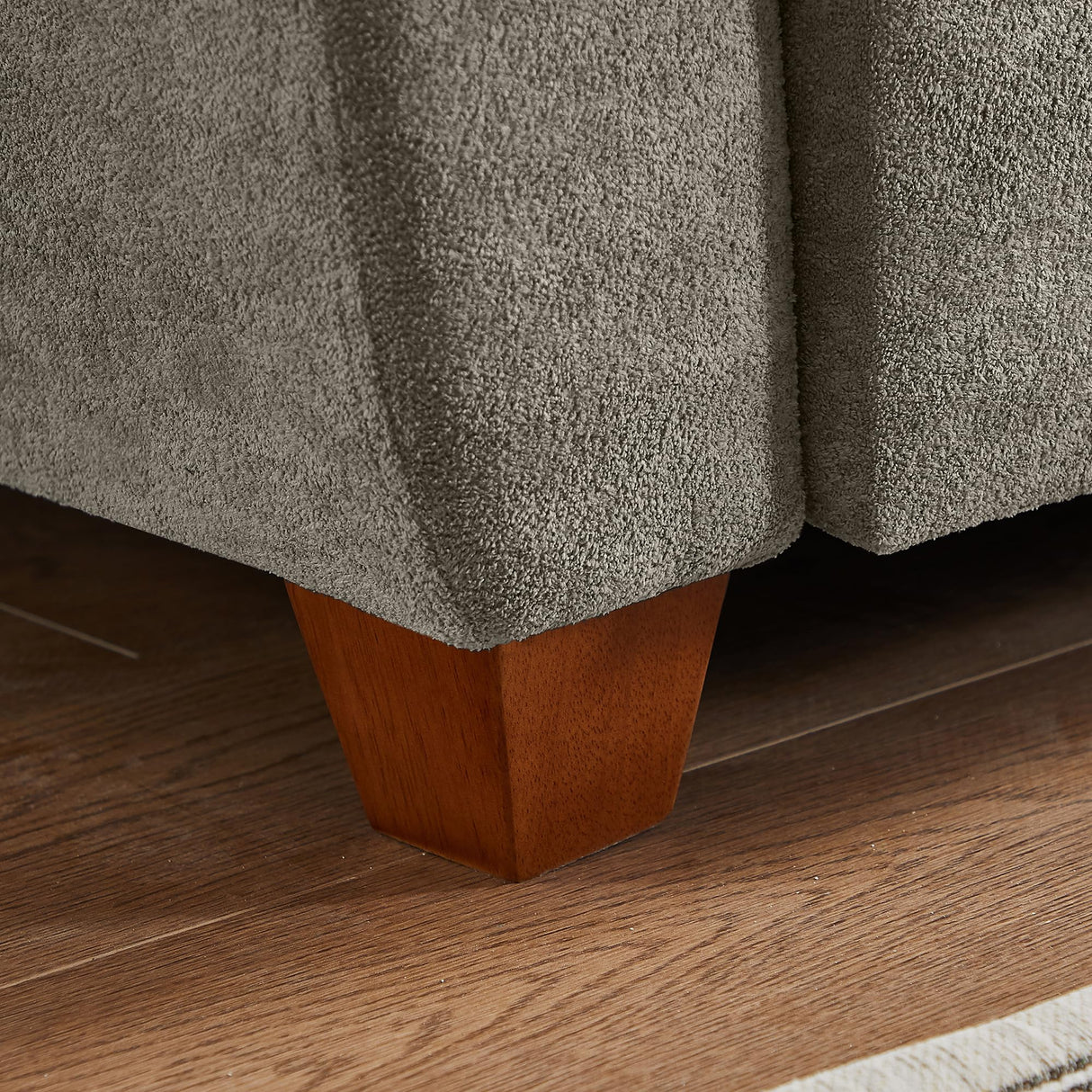 Convertible Sectional Sofa with Storage, 4 Seat L Shaped Couch with Chaise