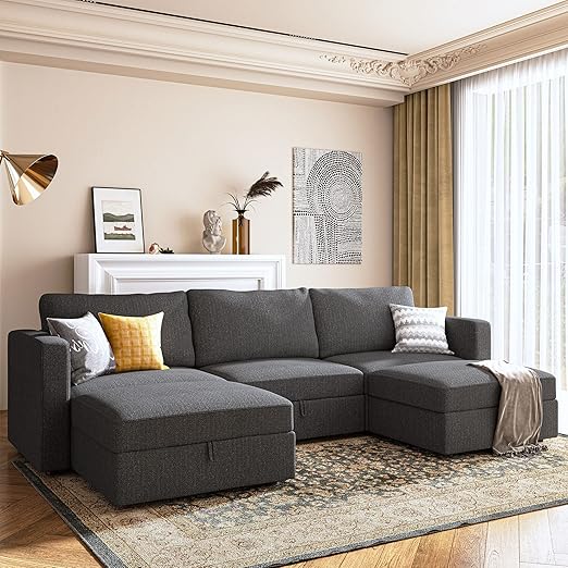 Reversible Modular Sectional Couch U Shaped Modular Sofa