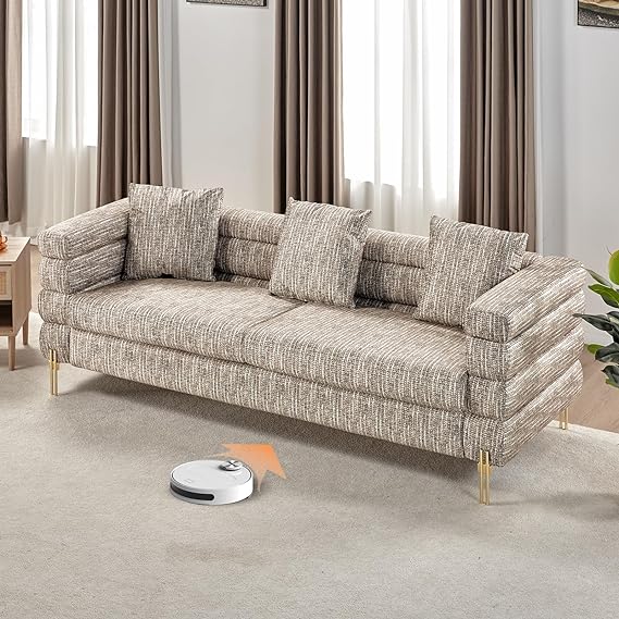 2 Piece Sofa Set, Loveseat Set- Oversize Sofa Couch, Comfy Sofa for Living Room