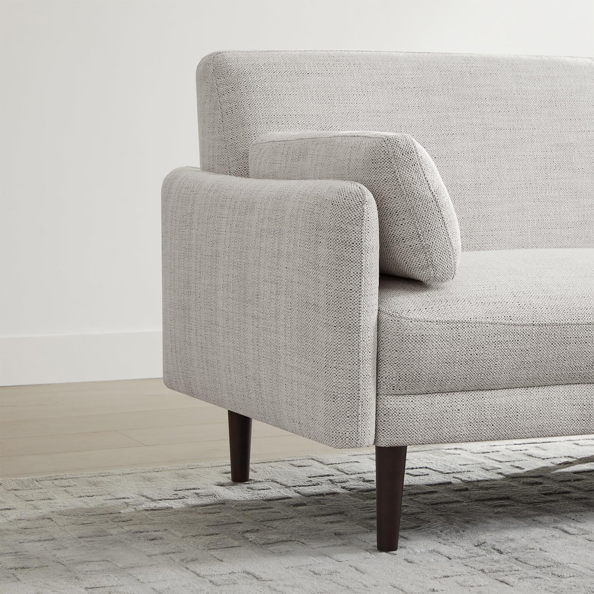 Mid-Century Modern Sofa, Fabric Couch for Living Room