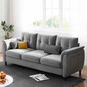78.8" Sofa, Comfy Lounge Couches with Three Seater Extra Deep Seats, Modern Small